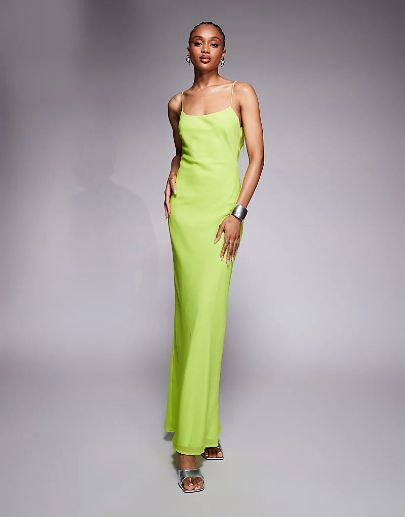 Платье-комбинация миди ASOS DESIGN с узкими бретелями и воротником-хомутиком цвета лайма Asos Tall
Платье-комбинация миди ASOS DESIGN с узкими бретелями и воротником-хомутиком цвета лайма Asos Tall