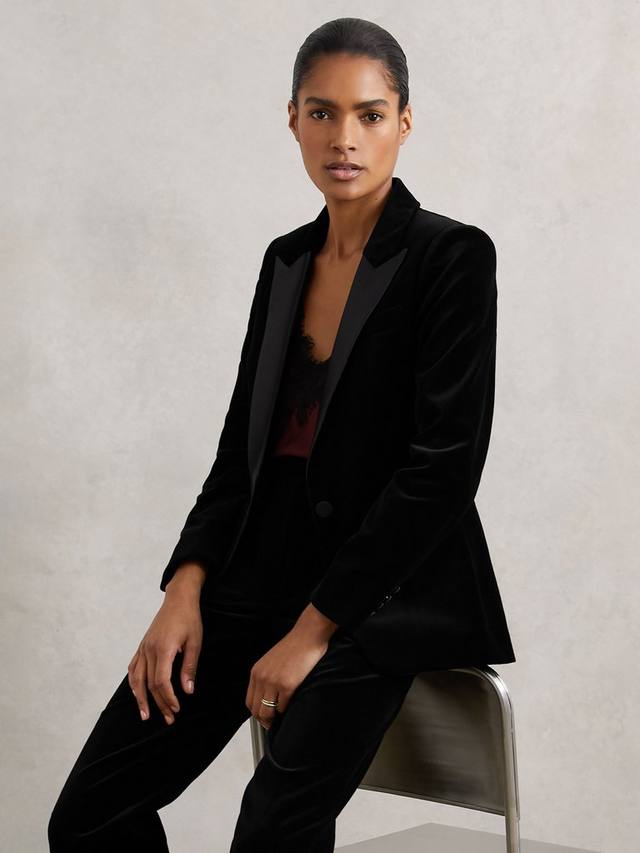Миртовый бархатный жакет Reiss, Black
Миртовый бархатный жакет Reiss, Black
