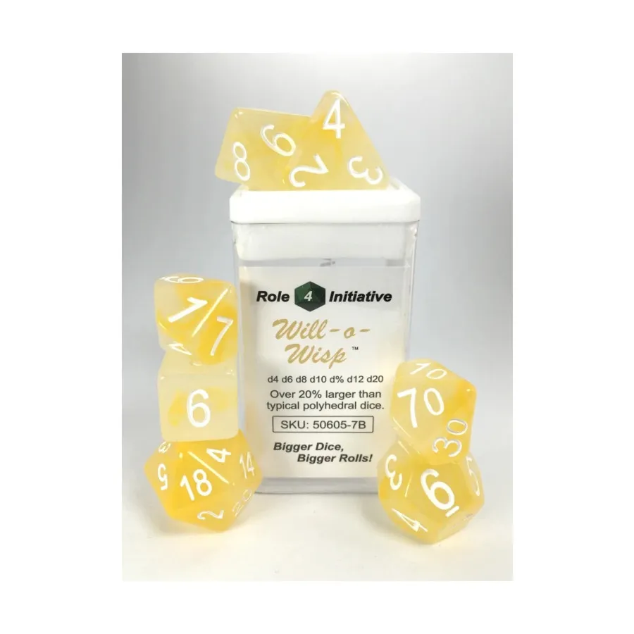 Набор Poly — Will-O-Wisp с белым (15), Game Dice - Jade (Role 4 Initiative)
Набор Poly — Will-O-Wisp с белым (15), Game Dice - Jade (Role 4 Initiative)