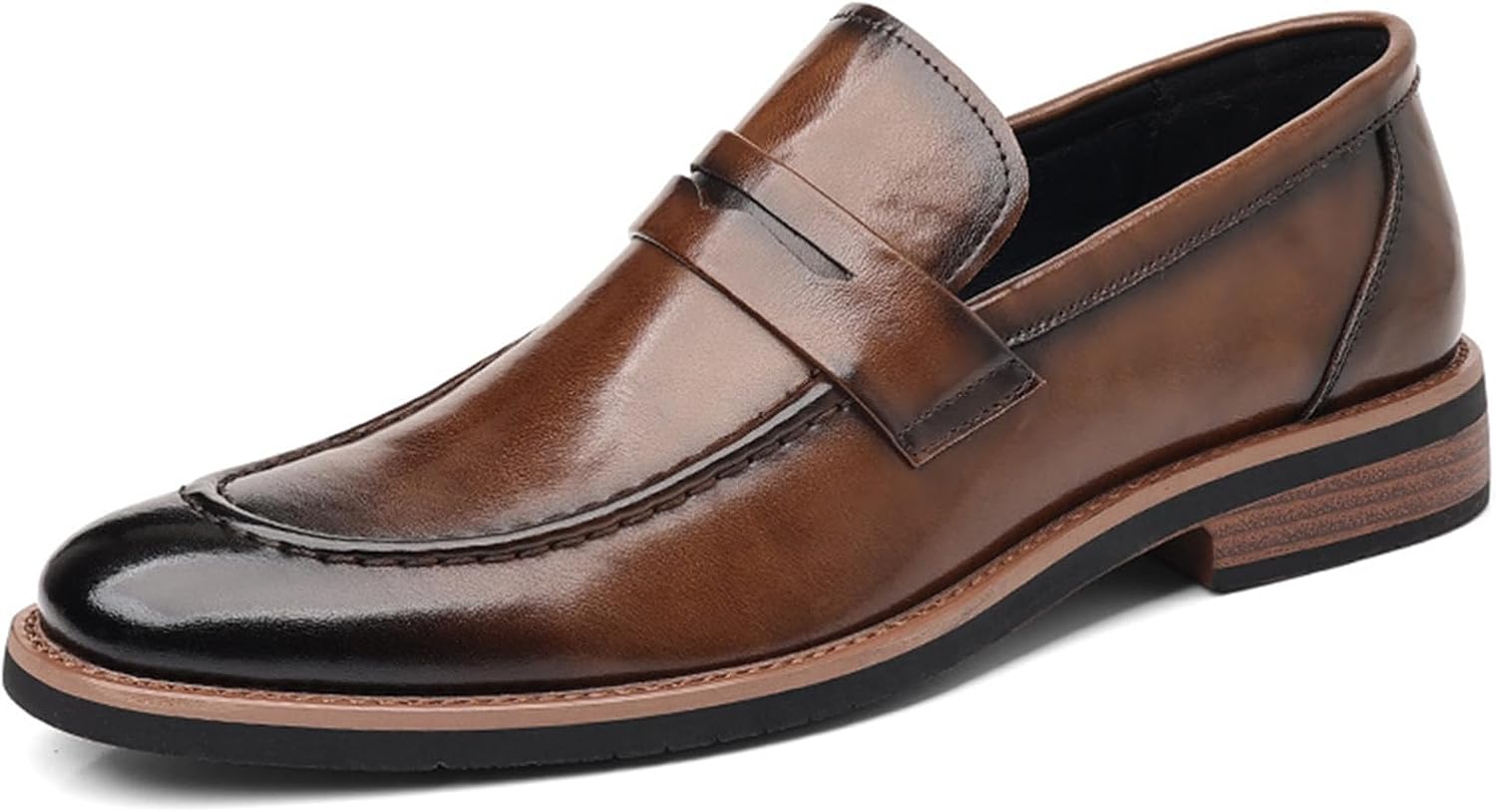 Мужские классические кожаные лоферы с острым носком, модные, на невысоком каблуке, без шнуровки, с противоскользящей подошвой, для бизнеса и свадьбы, туфли-пенни для смокинга Oxngeos, коричневый
Мужские классические кожаные лоферы с острым носком, модные, на невысоком каблуке, без шнуровки, с противоскользящей подошвой, для бизнеса и свадьбы, туфли-пенни для смокинга Oxngeos, коричневый