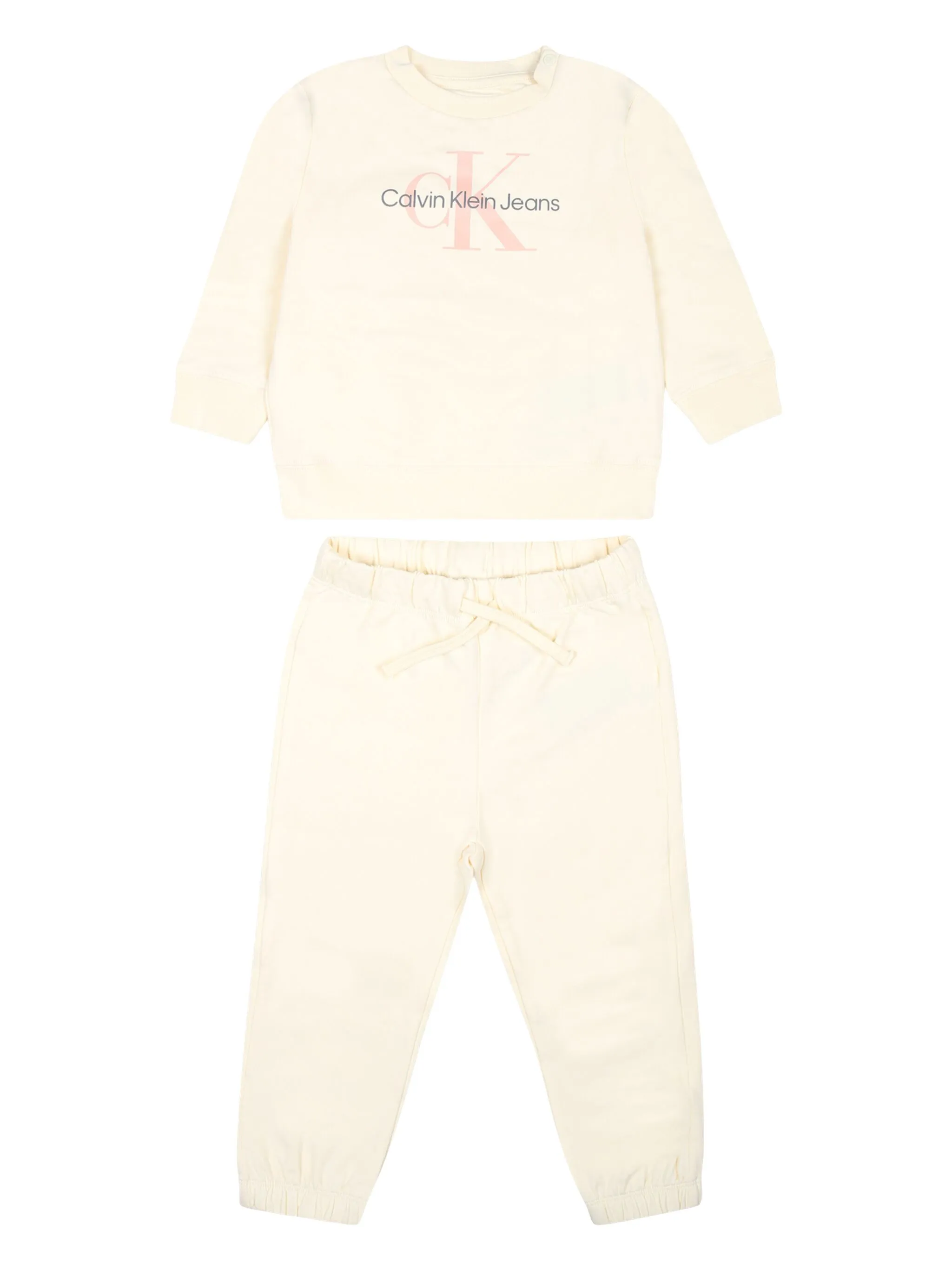 Спортивный костюм с логотипом Calvin Klein Kids, бежевый
Спортивный костюм с логотипом Calvin Klein Kids, бежевый