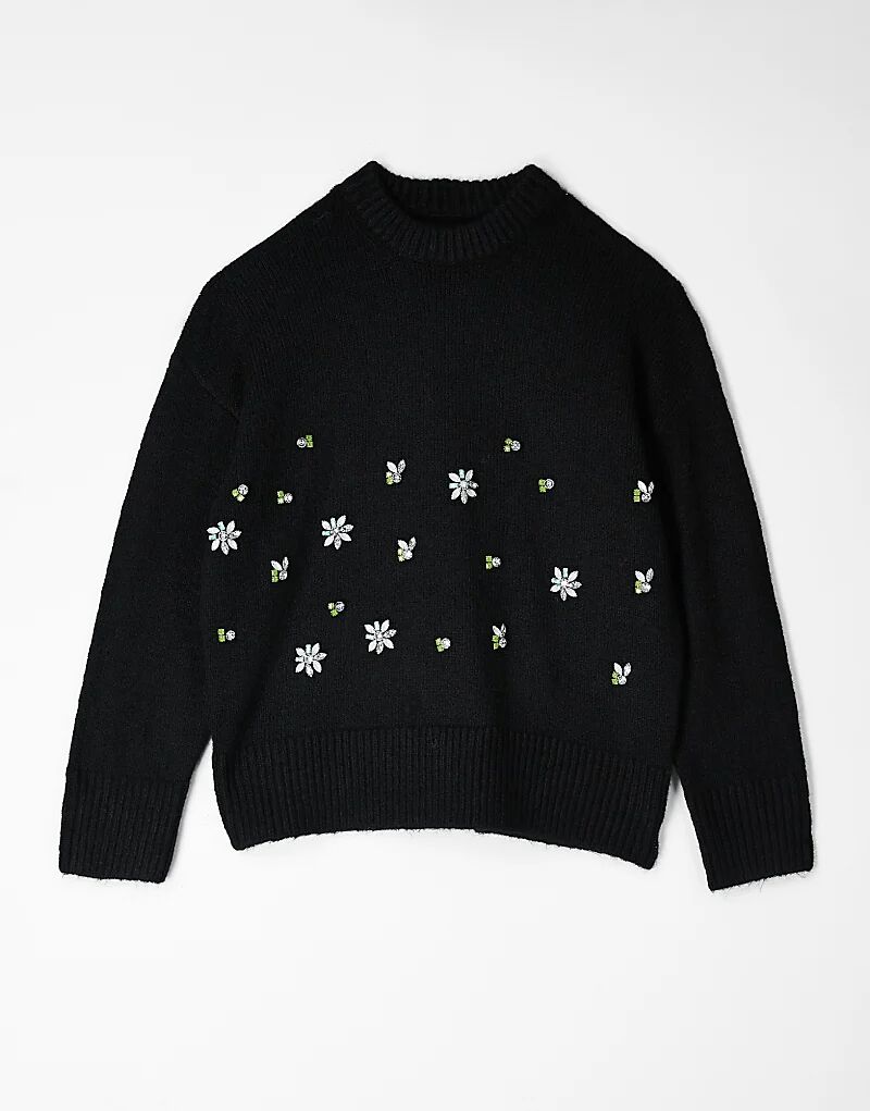 Черный свободный джемпер с цветочным принтом ASOS DESIGN
Черный свободный джемпер с цветочным принтом ASOS DESIGN
