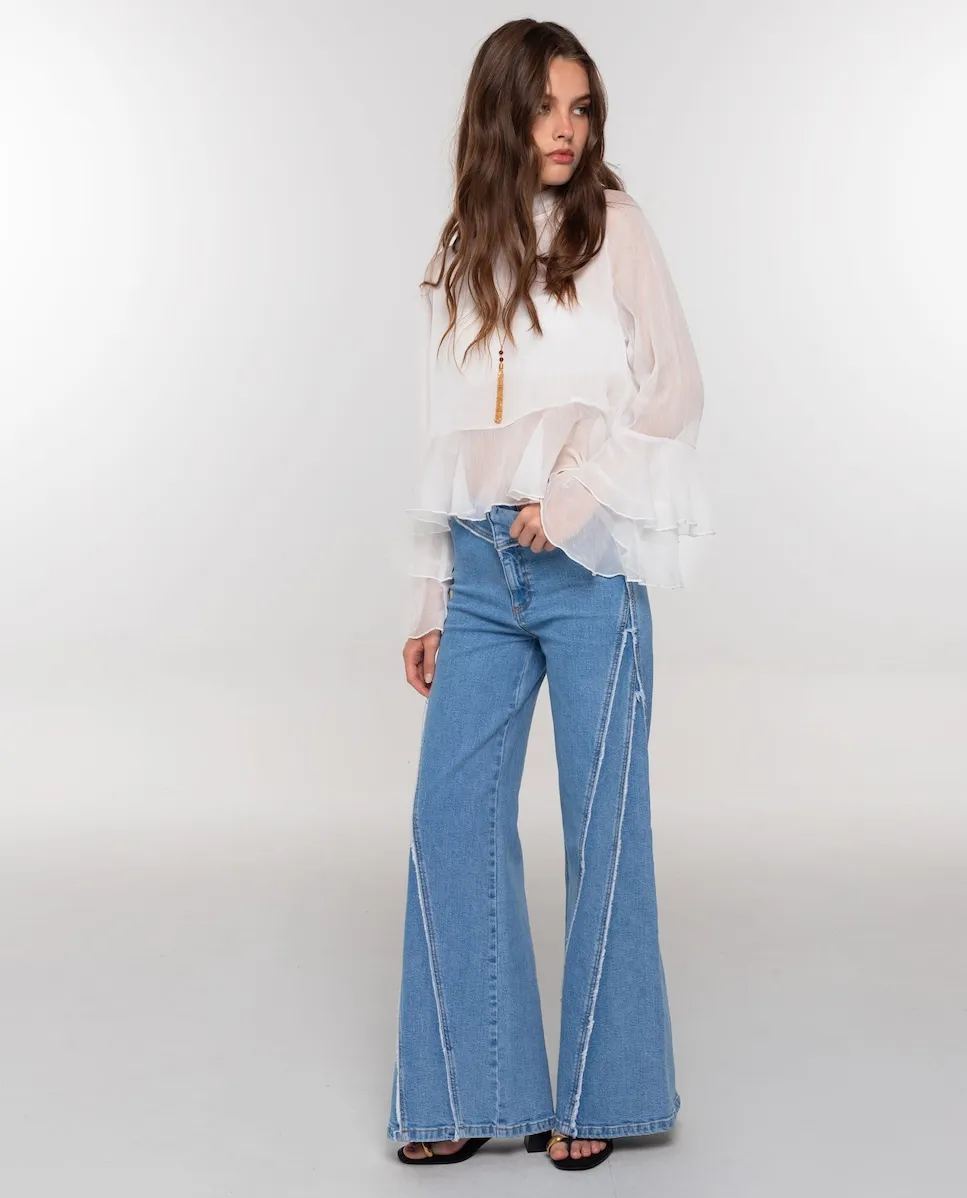 Женские джинсы с эффектом потертости The-Are, синий
Женские джинсы с эффектом потертости The-Are, синий