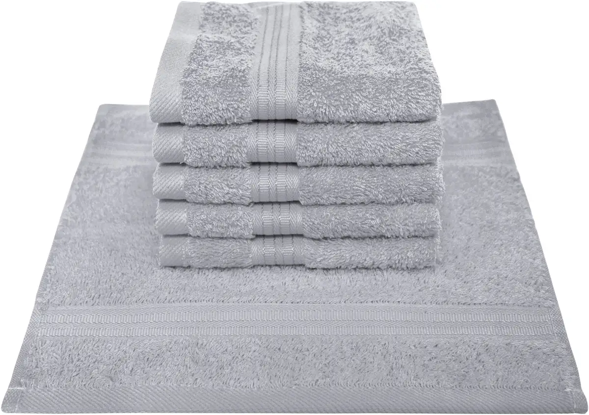 Мыльное полотенце Dyckhoff "Сиена", (набор, 6 шт., 6 мыльных полотенец), с каймой 30х30 см (6 шт.), цвет silber 
Мыльное полотенце Dyckhoff "Сиена", (набор, 6 шт., 6 мыльных полотенец), с каймой 30х30 см (6 шт.), цвет silber