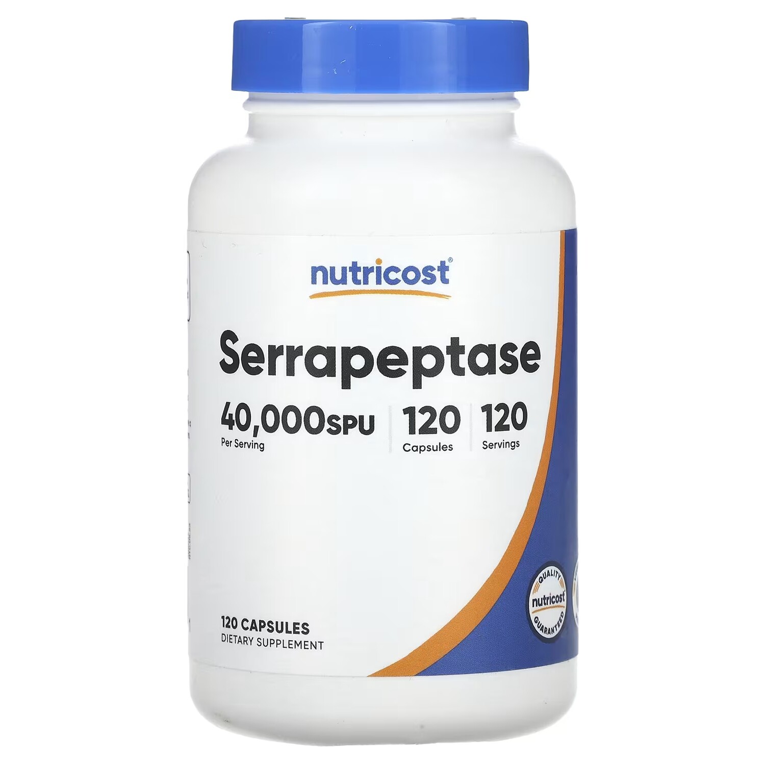 Серрапептаза Nutricost 40 000 SPU, 120 капсул
Серрапептаза Nutricost 40 000 SPU, 120 капсул