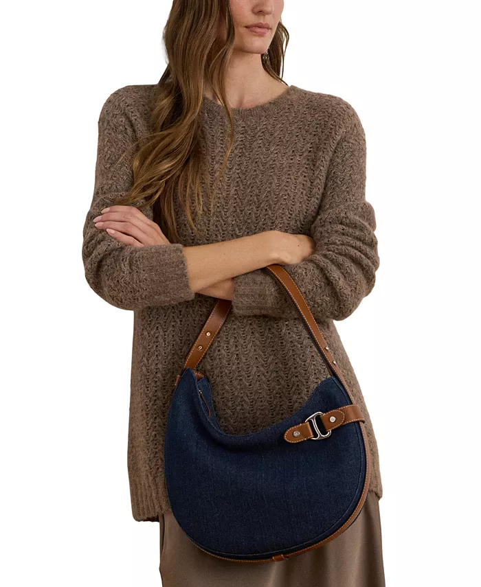 Сумка через плечо Tasha среднего размера из денима Lauren Ralph Lauren, синий
Сумка через плечо Tasha среднего размера из денима Lauren Ralph Lauren, синий