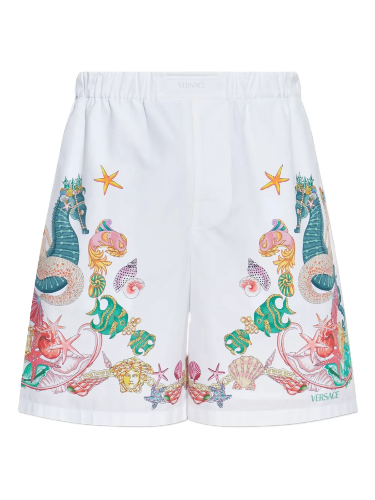 Шорты с графическим принтом Versace, белый
Шорты с графическим принтом Versace, белый