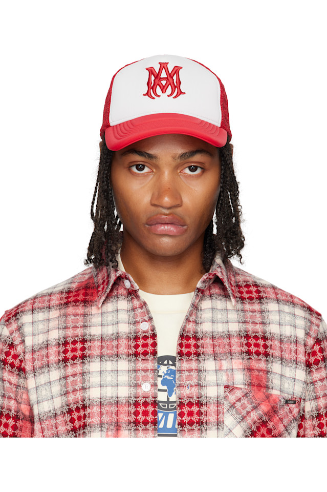 Двухцветная кепка-дальнобойщик Ma Amiri, красный
Двухцветная кепка-дальнобойщик Ma Amiri, красный