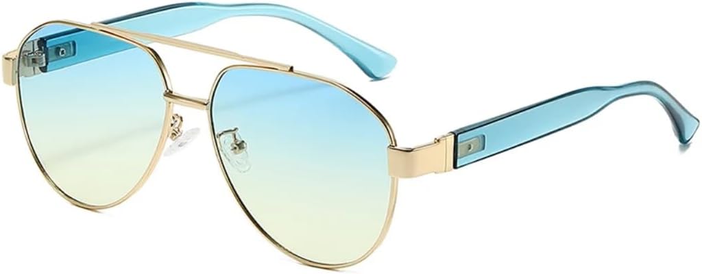 Мужские солнцезащитные очки в стиле ретро с металлическими двойными перемычками, градиентные линзы, защита от УФ-излучения UV400, женские солнцезащитные очки в стиле панк SZVVBKK, Golden Blue Yellow
Мужские солнцезащитные очки в стиле ретро с металлическими двойными перемычками, градиентные линзы, защита от УФ-излучения UV400, женские солнцезащитные очки в стиле панк SZVVBKK, Golden Blue Yellow