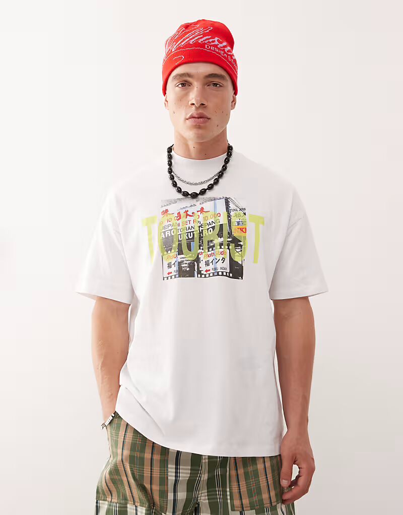 Фотофутболка белого цвета с туристическим принтом Collusion, Белый, Фотофутболка белого цвета с туристическим принтом Collusion
Фотофутболка белого цвета с туристическим принтом Collusion, Белый, Фотофутболка белого цвета с туристическим принтом Collusion