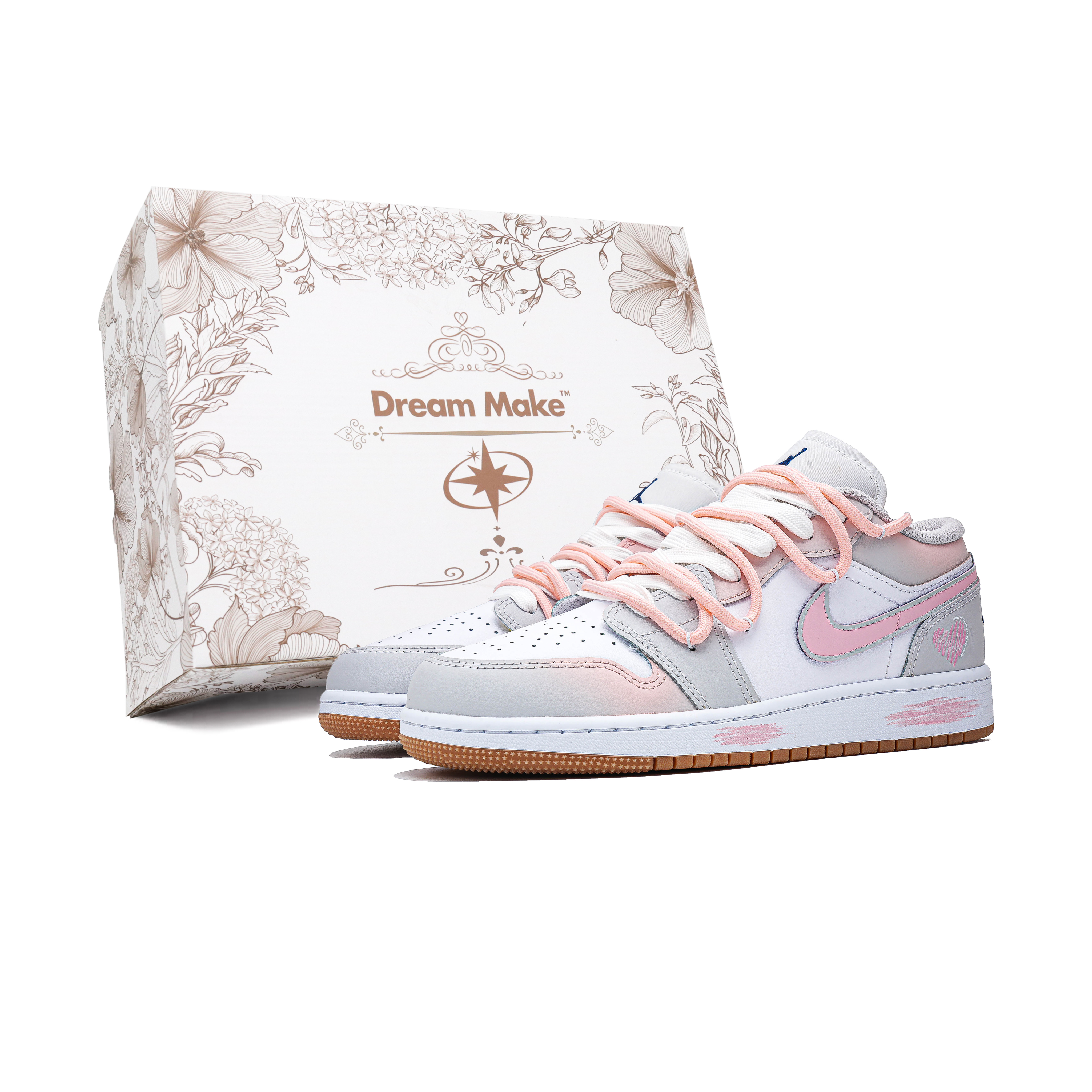 Баскетбольные кроссовки Air 1 для детей начальной школы Jordan, Heart Critical W-BOX
Баскетбольные кроссовки Air 1 для детей начальной школы Jordan, Heart Critical W-BOX