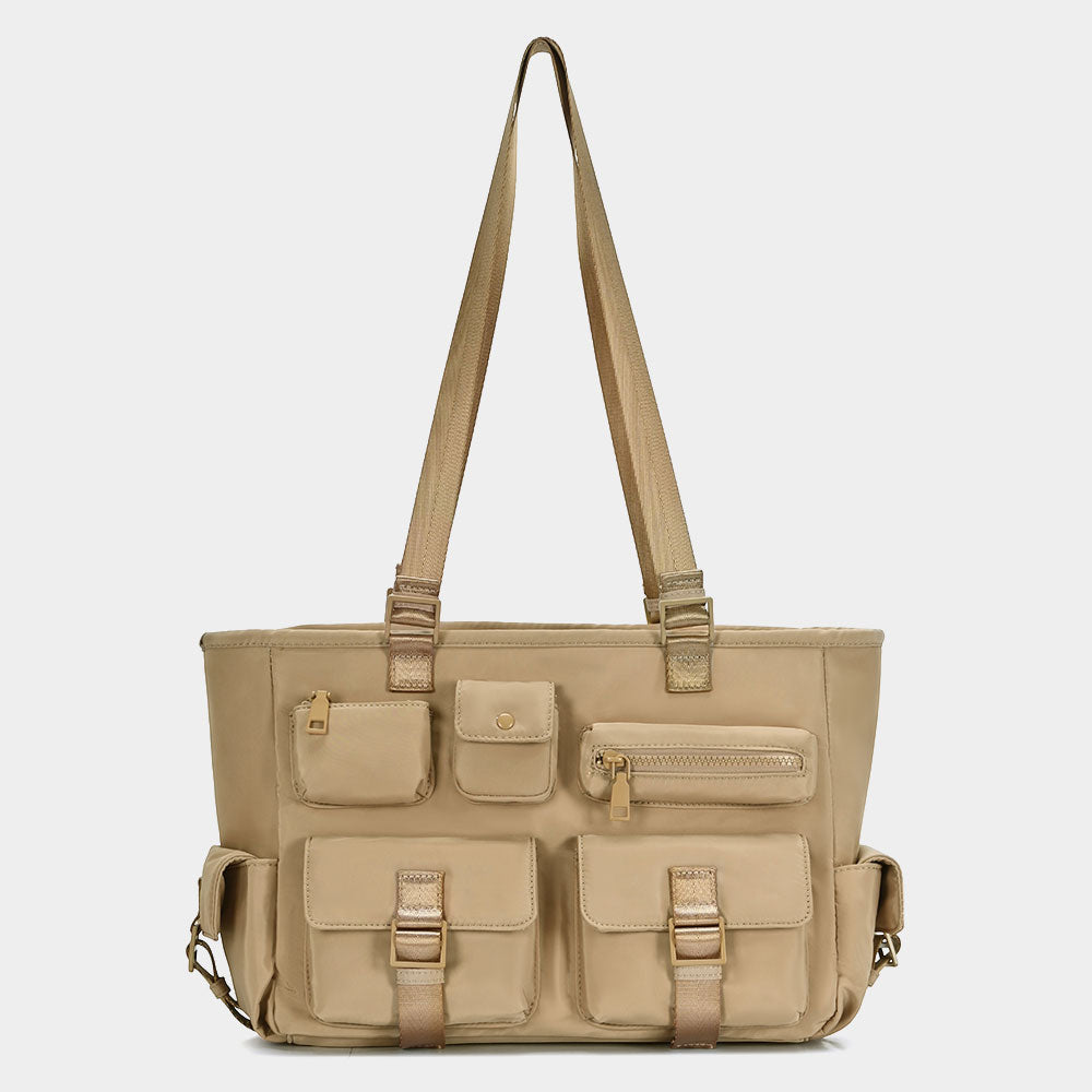 Многофункциональная сумка-тоут через плечо с несколькими карманами FASHNZFAB, хаки
Многофункциональная сумка-тоут через плечо с несколькими карманами FASHNZFAB, хаки