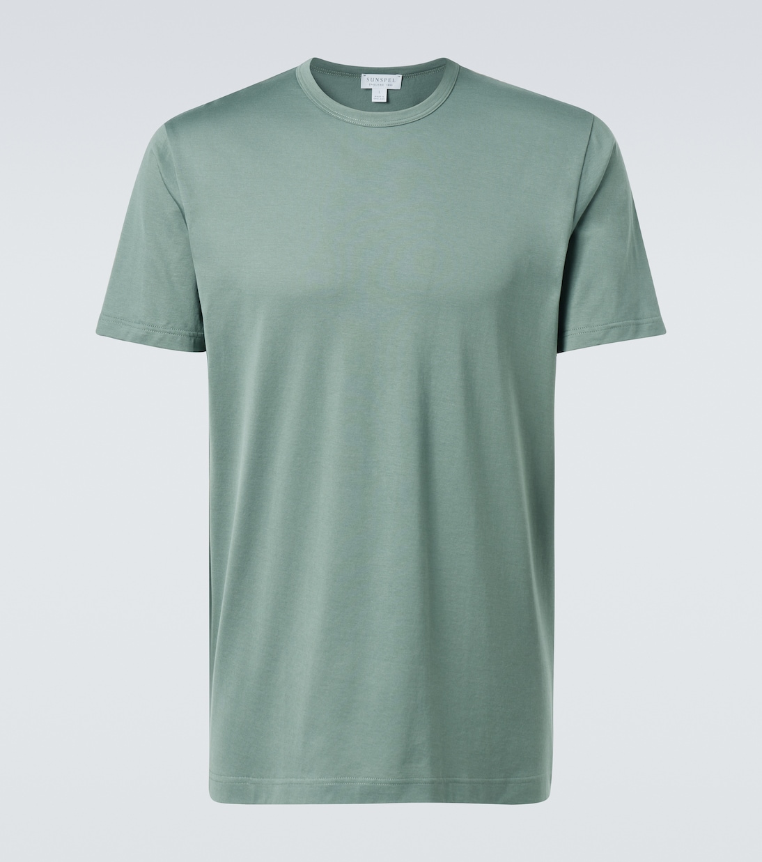Хлопковая футболка Sunspel, Dusk Green 
Хлопковая футболка Sunspel, Dusk Green