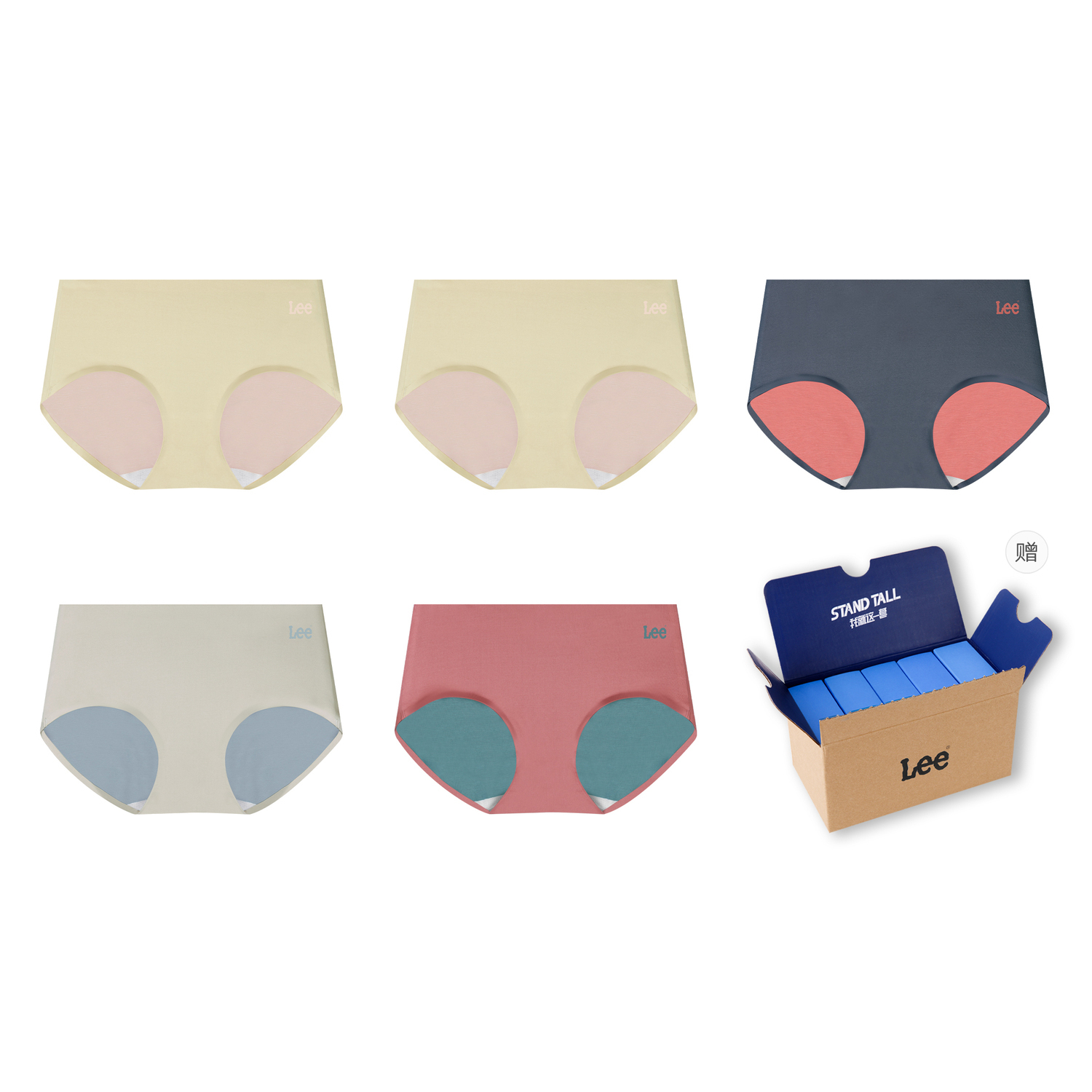 Lee Подарочный набор женского белья 5 пар
Lee Подарочный набор женского белья 5 пар