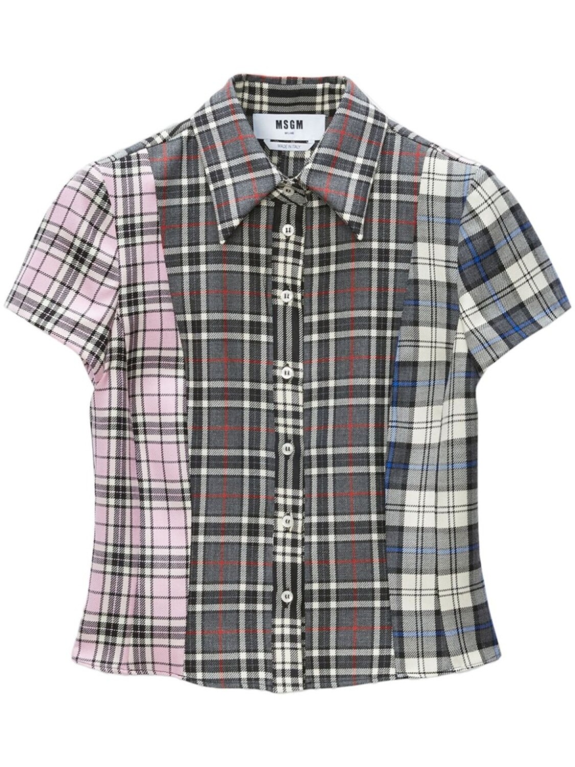MSGM клетчатая рубашка в технике пэчворк, черный
MSGM клетчатая рубашка в технике пэчворк, черный