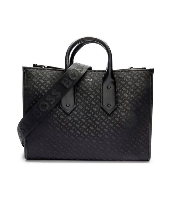 Сумка-шоппер женская Boss с узором, черный
Сумка-шоппер женская Boss с узором, черный