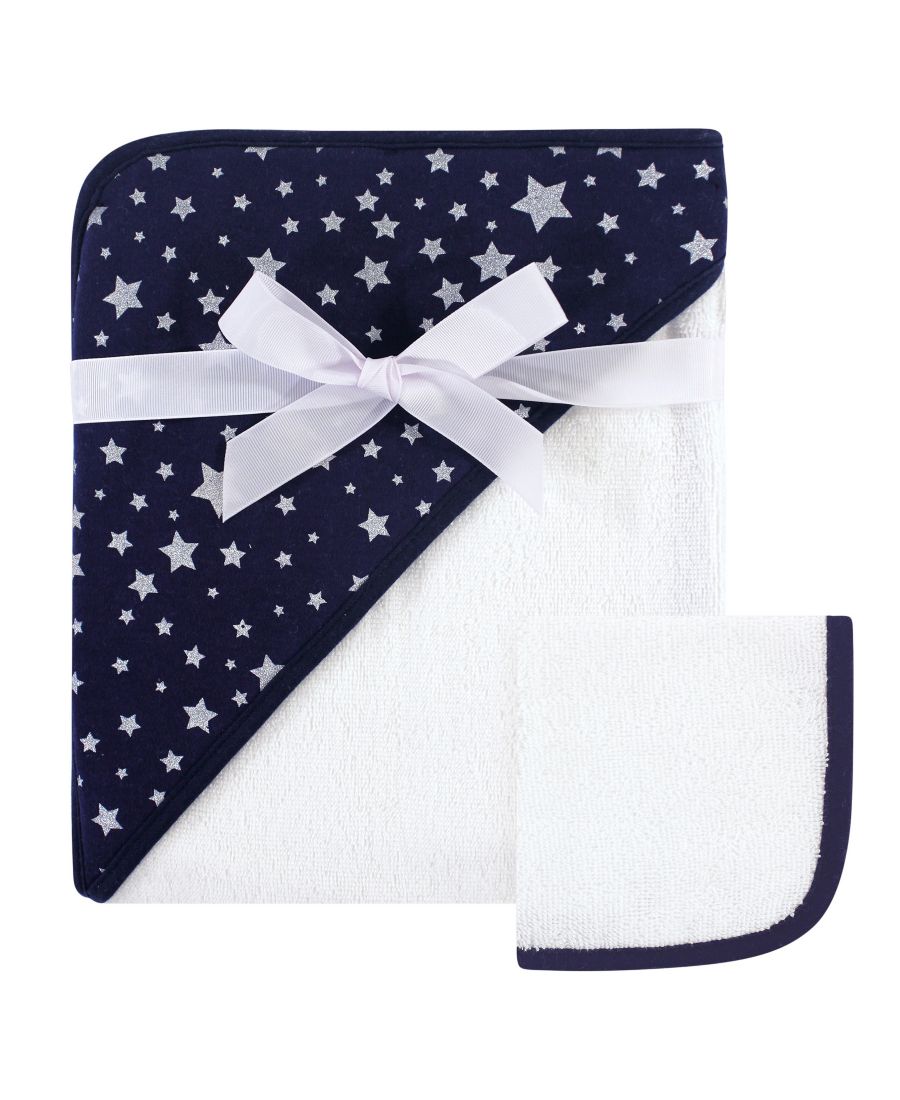 Хлопковый плюшевый халат-сушилка для малышей Hudson Baby с капюшоном и салфеткой для протирки в тон Baby Vision, Navy & Silver Star
Хлопковый плюшевый халат-сушилка для малышей Hudson Baby с капюшоном и салфеткой для протирки в тон Baby Vision, Navy & Silver Star