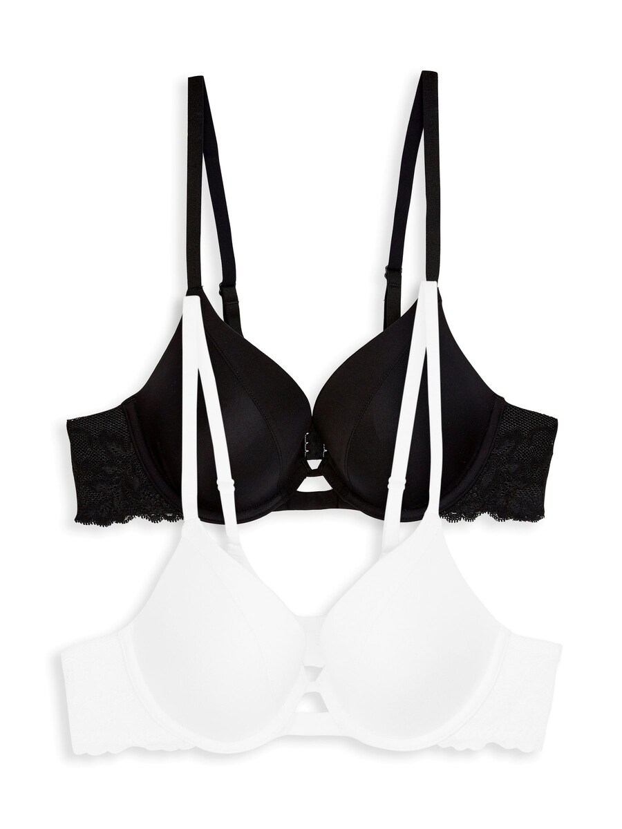 Бюстгальтер пуш-ап Next, черный/белый
Бюстгальтер пуш-ап Next, черный/белый