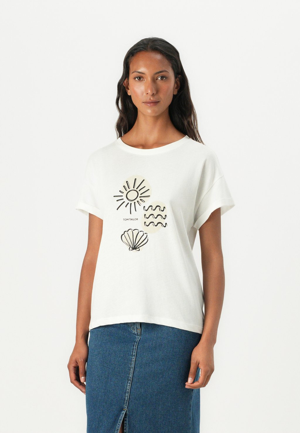 Футболка с принтом LOOSE TOM TAILOR, белый
Футболка с принтом LOOSE TOM TAILOR, белый