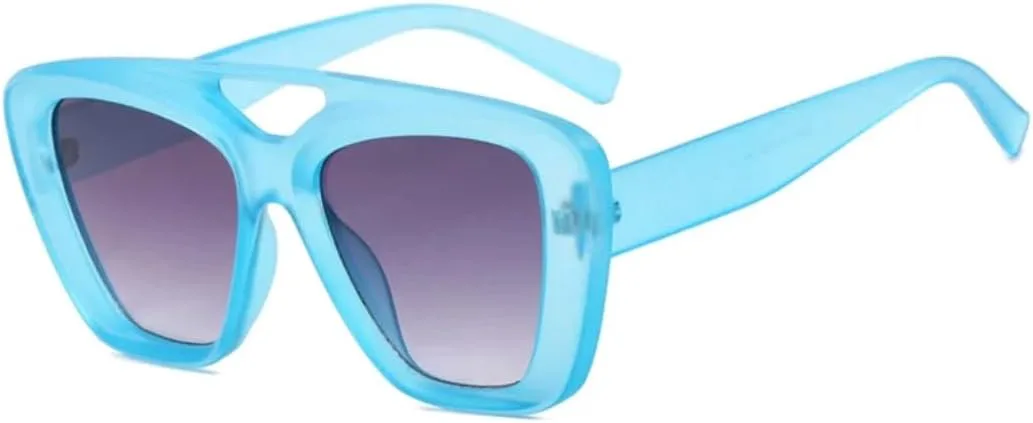 Солнцезащитные очки необычной формы с крупной оправой для женщин и мужчин, классические винтажные дорожные очки с защитой от УФ-излучения UV400 VVTWSSW, Blue Gray
Солнцезащитные очки необычной формы с крупной оправой для женщин и мужчин, классические винтажные дорожные очки с защитой от УФ-излучения UV400 VVTWSSW, Blue Gray