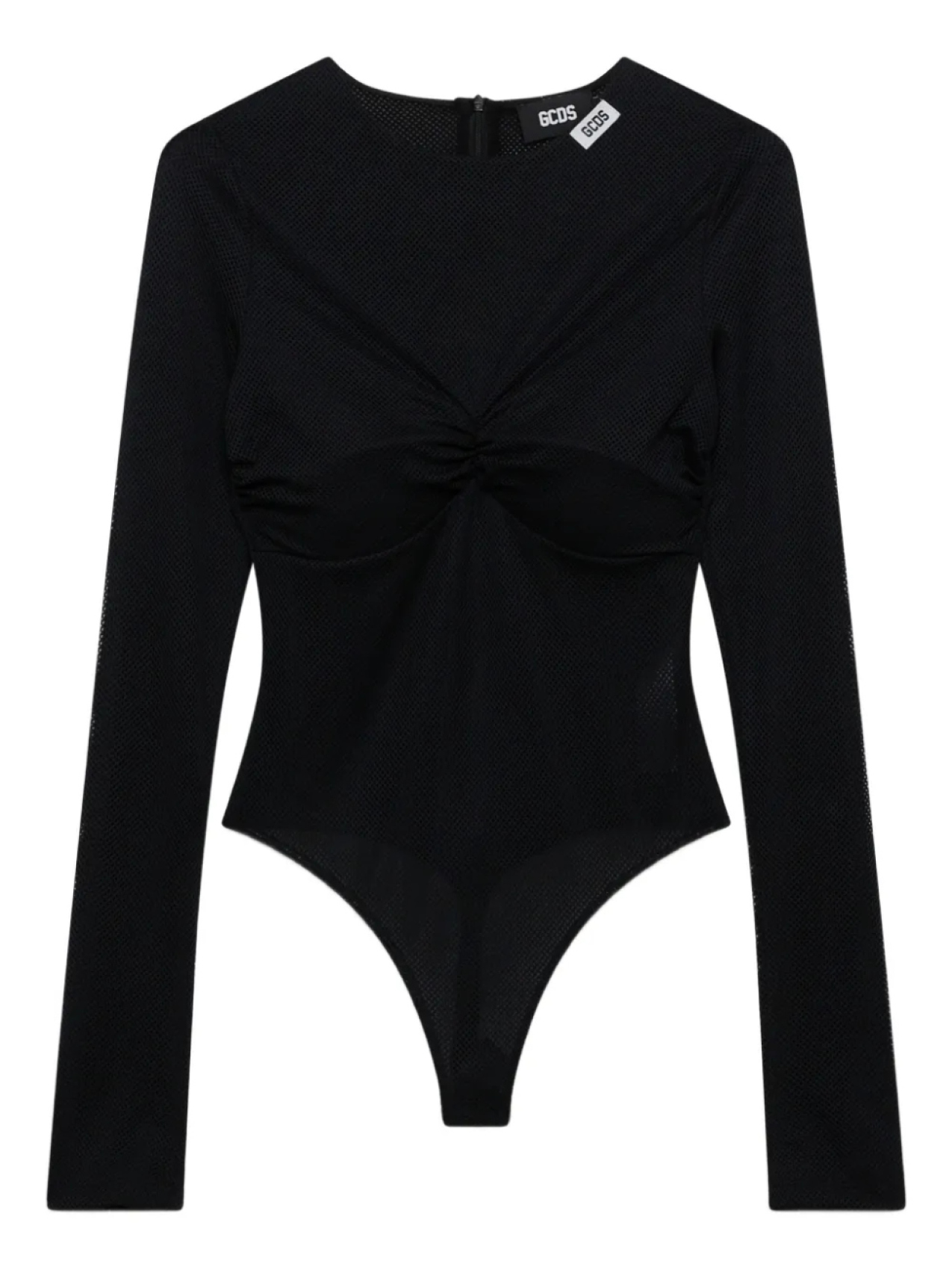 GCDS боди с длинными рукавами, черный 
GCDS боди с длинными рукавами, черный