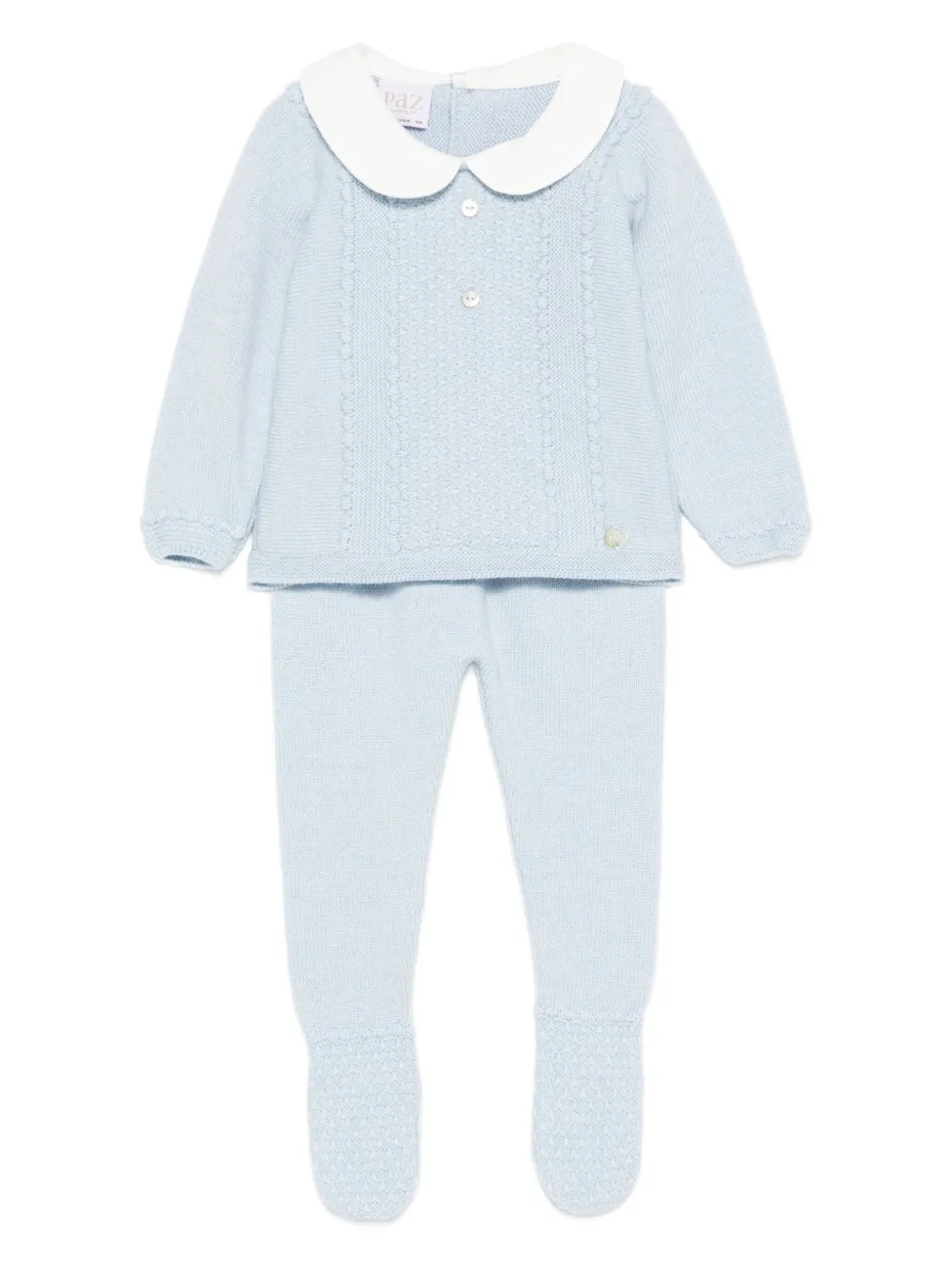 Вязаный комбинезон с воротником Питер Пэн Paz Rodriguez, синий
Вязаный комбинезон с воротником Питер Пэн Paz Rodriguez, синий