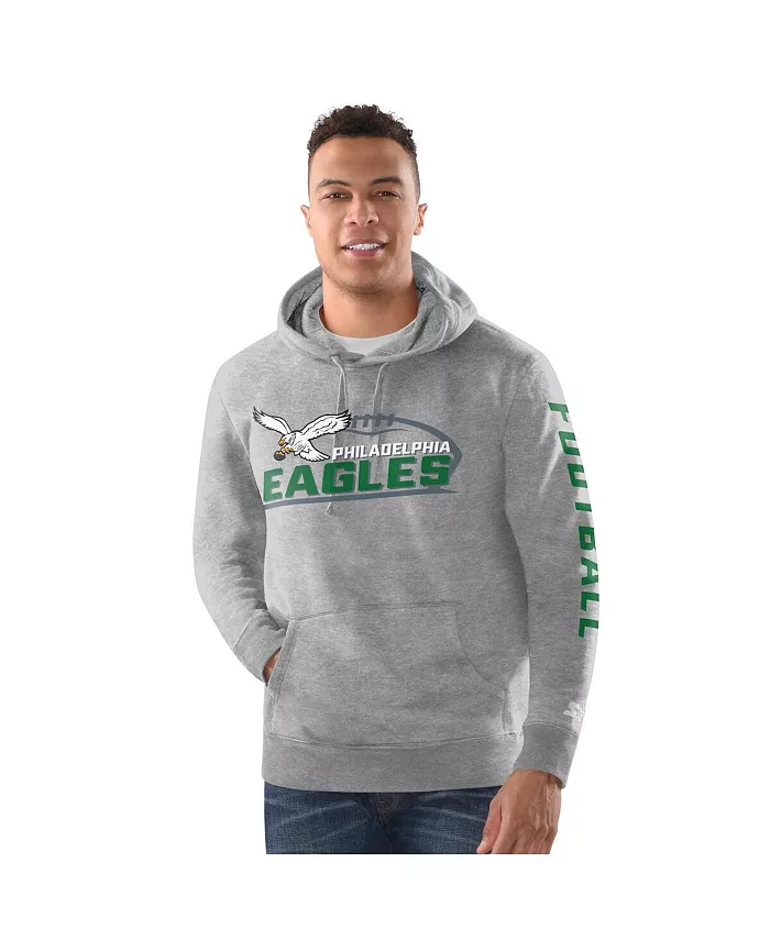 Мужская ворсованная худи Philadelphia Eagles Vintage серого цвета Starter
Мужская ворсованная худи Philadelphia Eagles Vintage серого цвета Starter