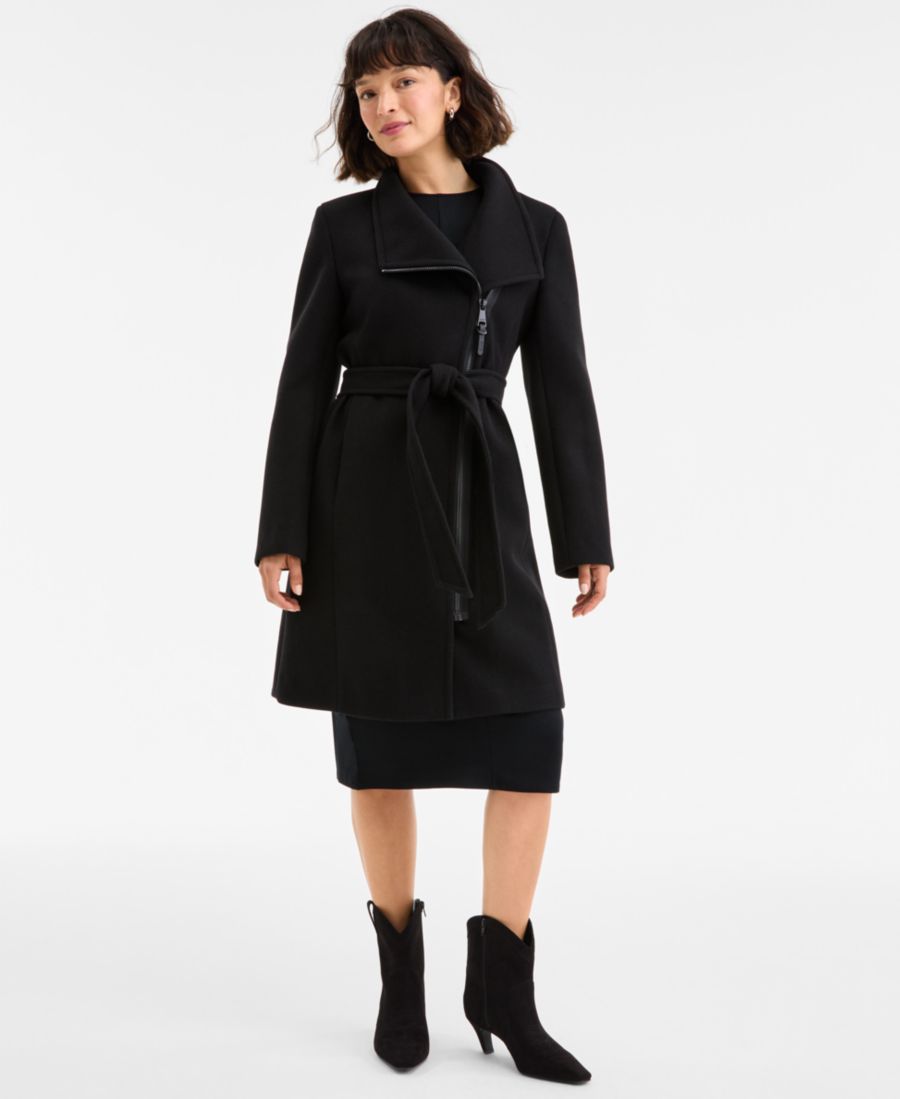 Женское асимметричное пальто с застежкой-молнией спереди и поясом DKNY, Black
Женское асимметричное пальто с застежкой-молнией спереди и поясом DKNY, Black
