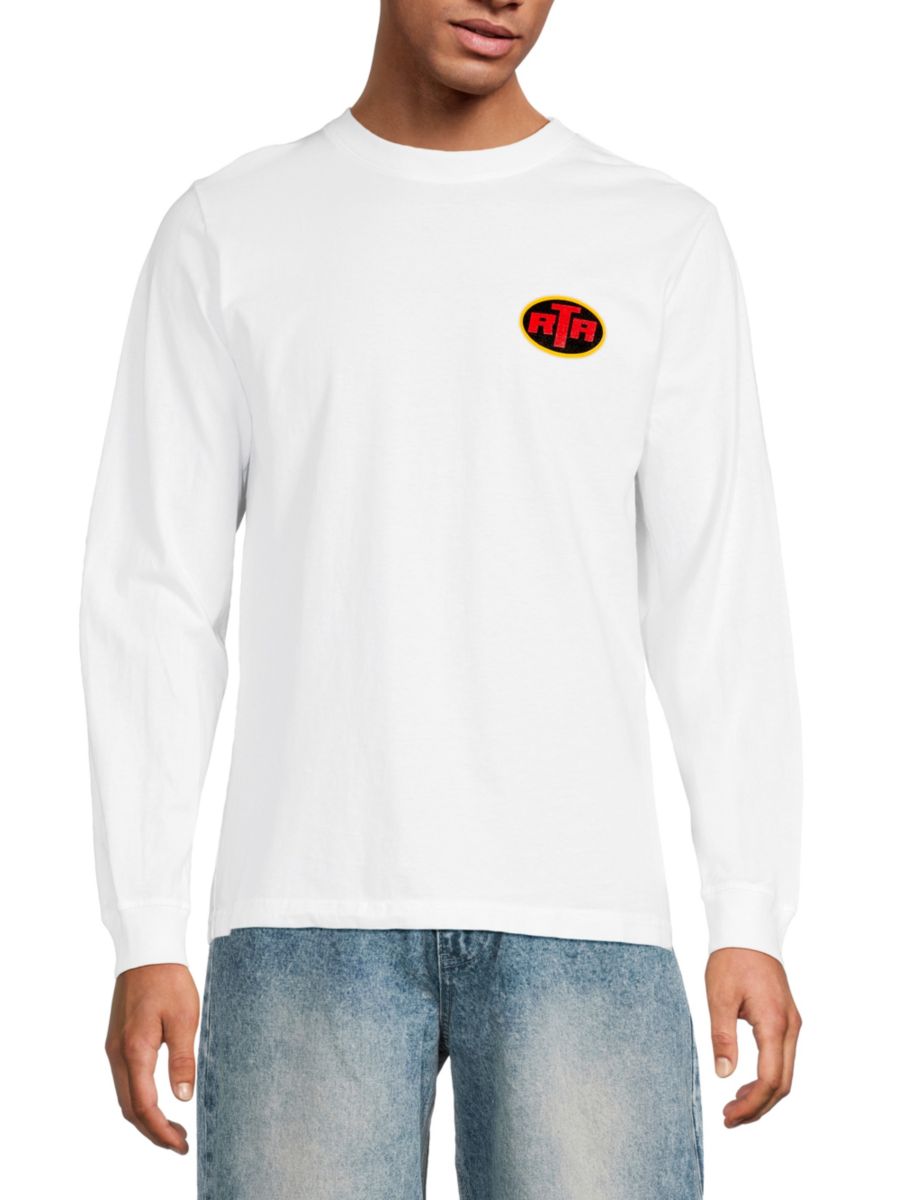 Футболка с длинным рукавом с рисунком Лэндона RTA, белый
Футболка с длинным рукавом с рисунком Лэндона RTA, белый