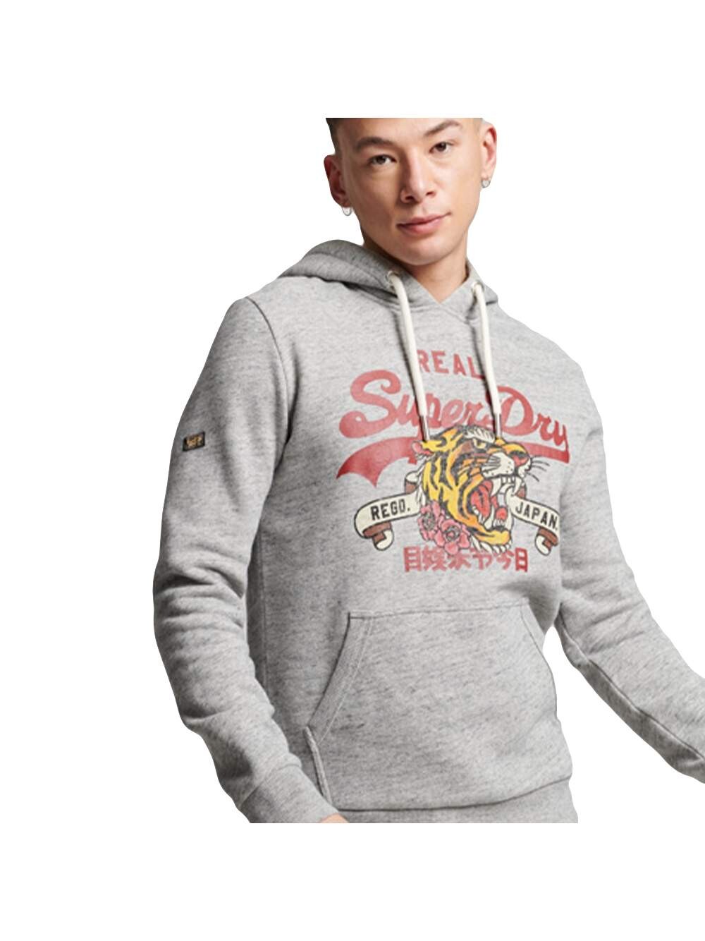 Толстовка с винтажным повествовательным логотипом Superdry, серый
Толстовка с винтажным повествовательным логотипом Superdry, серый