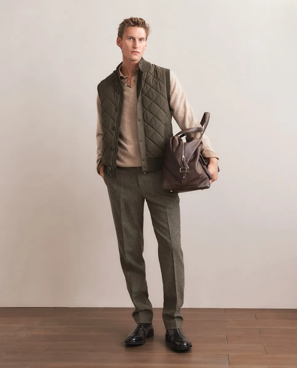 Мужской жилет на молнии из нейлона Emidio Tucci, хаки
Мужской жилет на молнии из нейлона Emidio Tucci, хаки