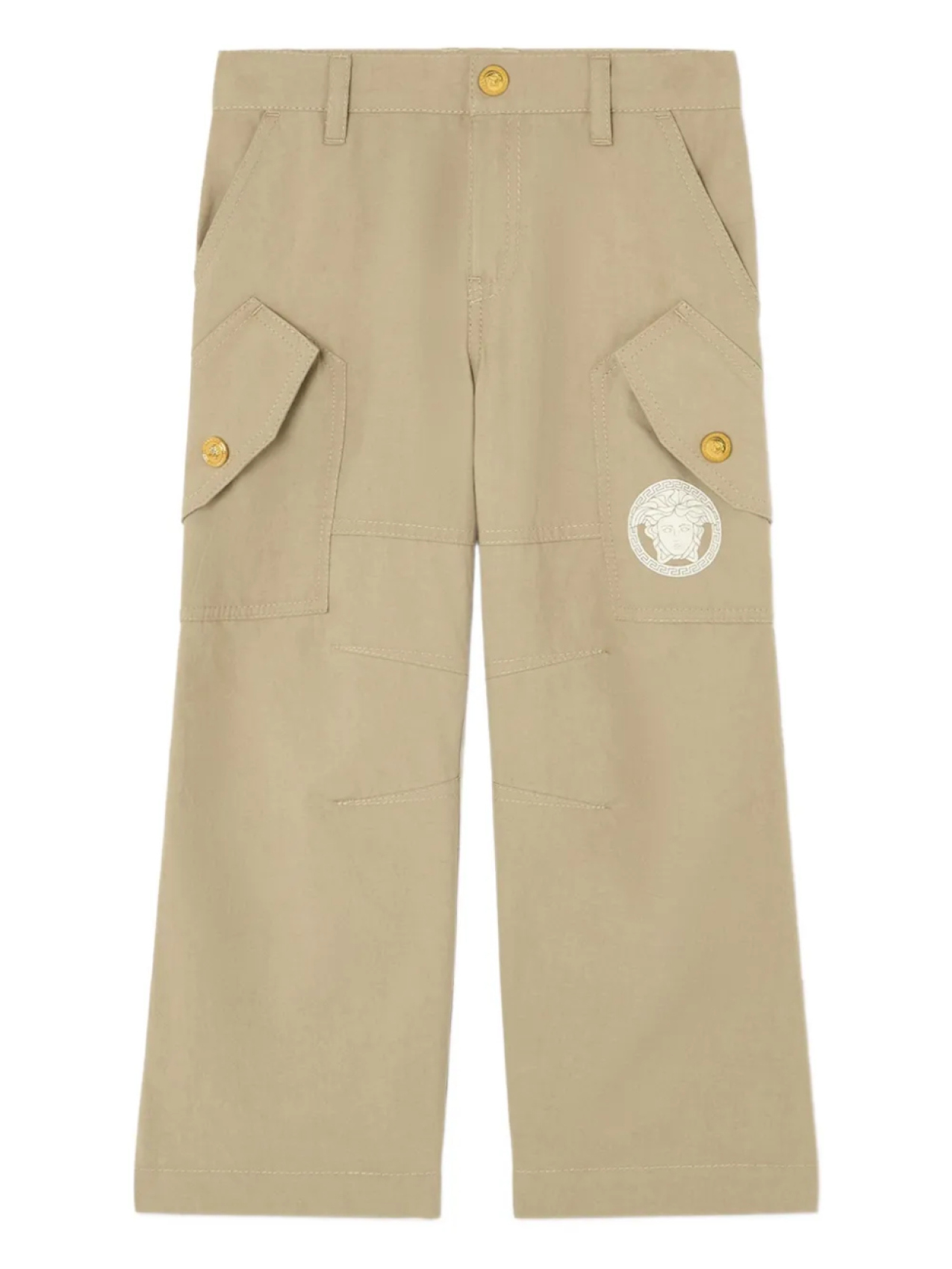 Брюки с карманами-карго Versace Kids, коричневый
Брюки с карманами-карго Versace Kids, коричневый