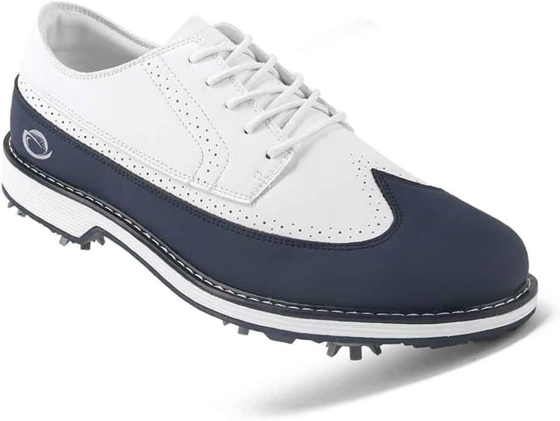 Водонепроницаемые гольф-туфли VEACAM, кожаная обувь для гольфа с шипами, шнуровка, удобные кроссовки для тренировки в гольф, синий
Водонепроницаемые гольф-туфли VEACAM, кожаная обувь для гольфа с шипами, шнуровка, удобные кроссовки для тренировки в гольф, синий