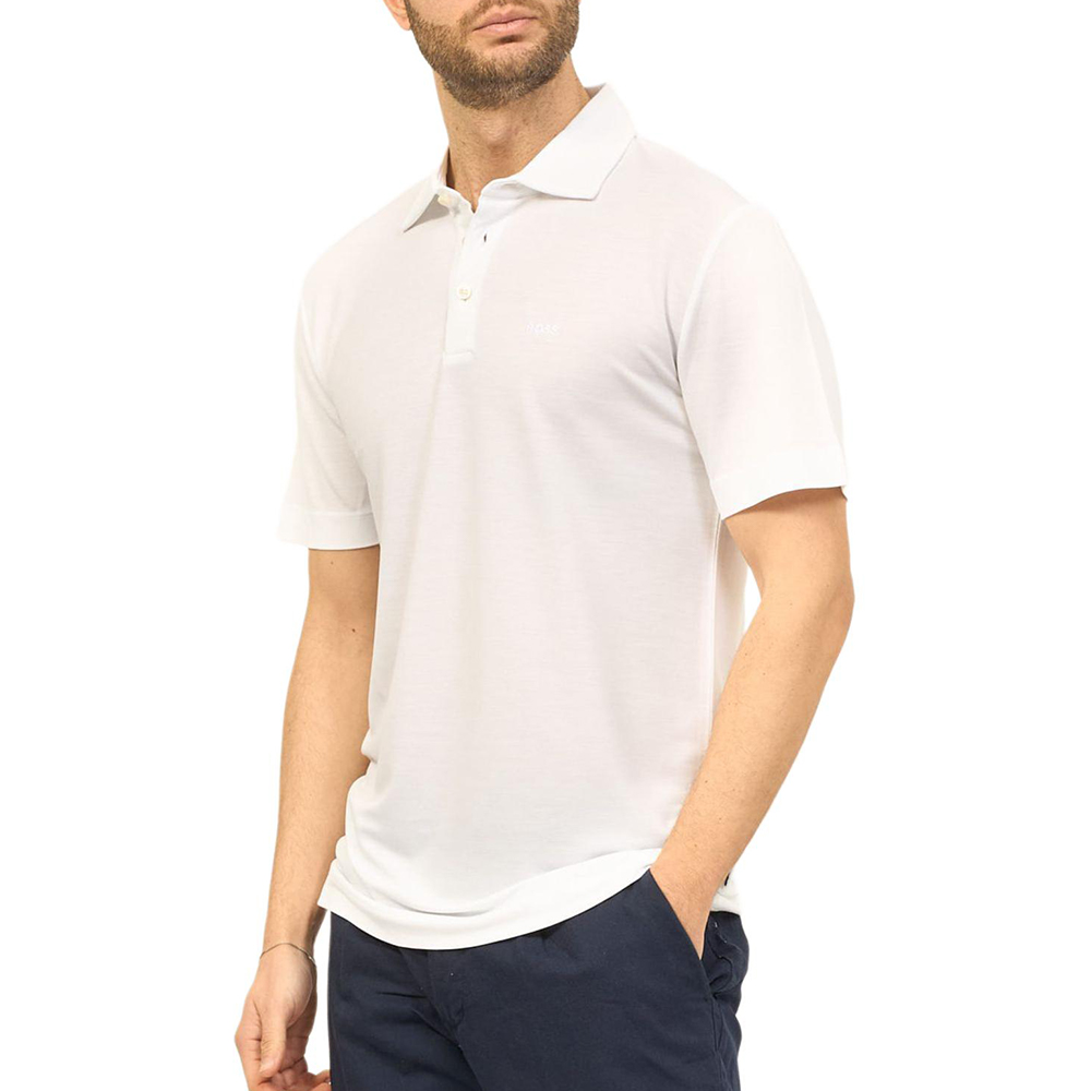HUGO BOSS Белая поло для мужчин, Белый, HUGO BOSS Белая поло для мужчин
HUGO BOSS Белая поло для мужчин, Белый, HUGO BOSS Белая поло для мужчин