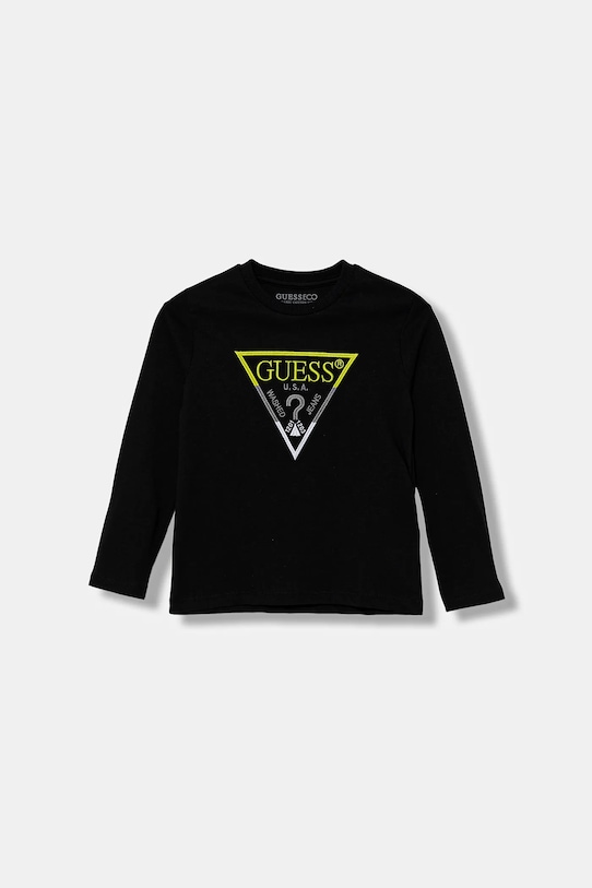 Детская хлопковая водолазка Guess, черный
Детская хлопковая водолазка Guess, черный
