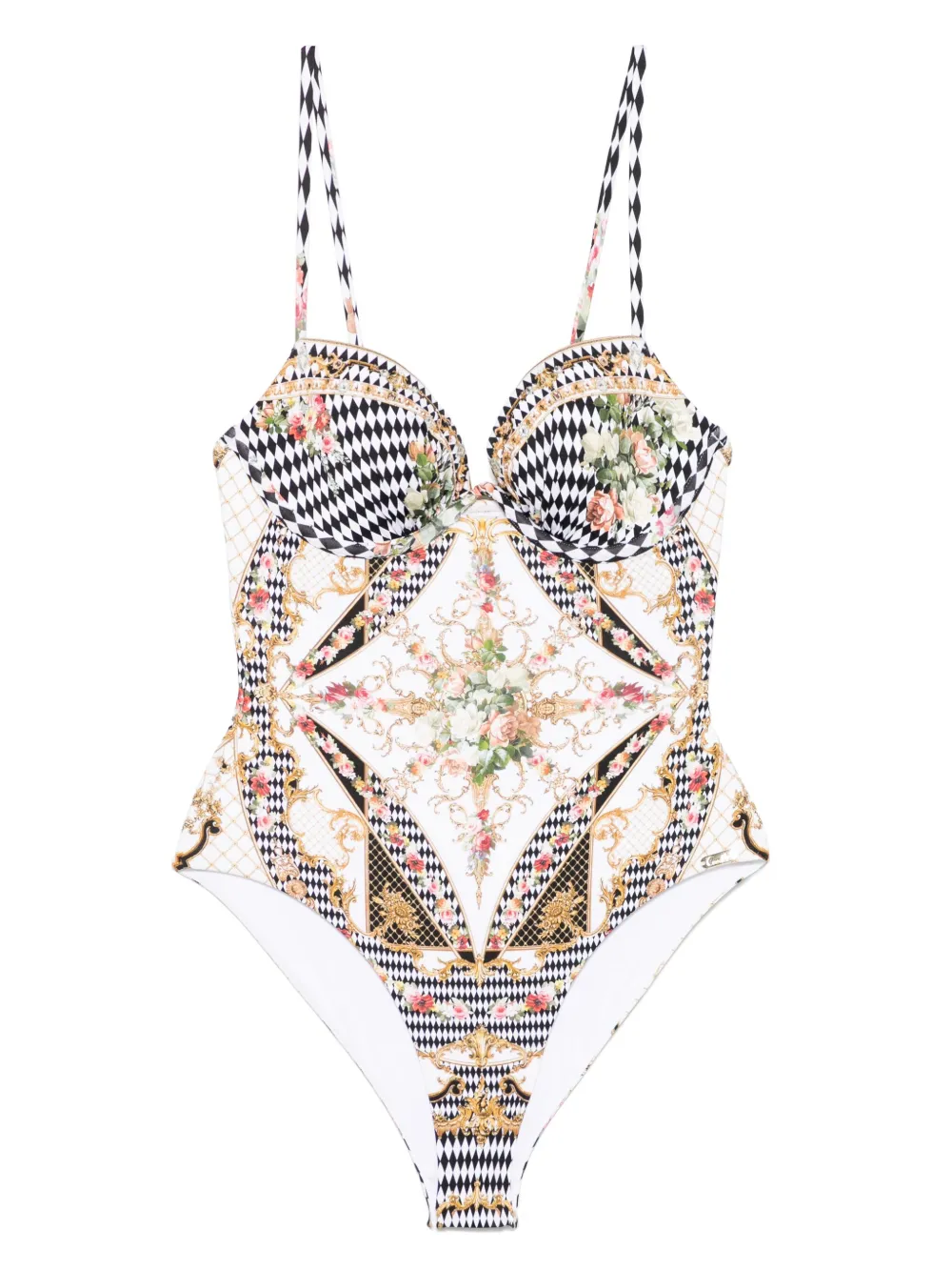 Купальник с графичным принтом Camilla, белый
Купальник с графичным принтом Camilla, белый