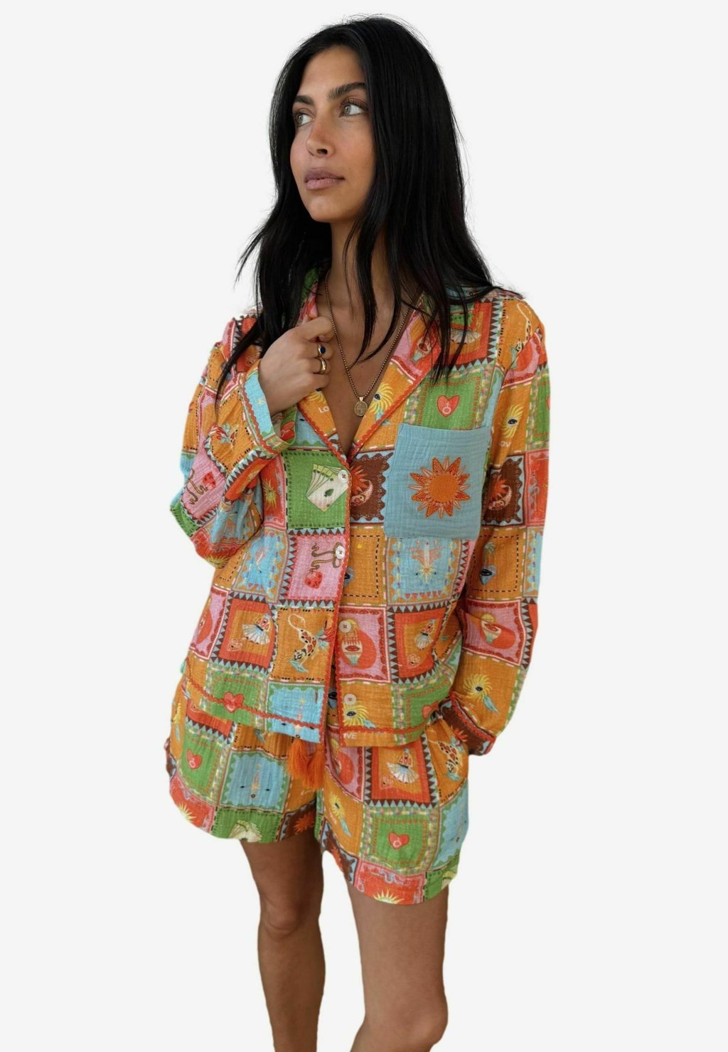 Пижама REGULAR FIT SET - Pyjama set Never Fully Dressed, оранжевый 
Пижама REGULAR FIT SET - Pyjama set Never Fully Dressed, оранжевый