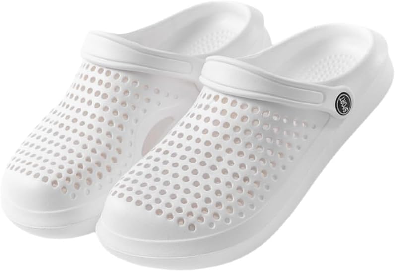 Мужские летние сандалии с отверстиями, из EVA, противоскользящие и износостойкие, для пляжа, ванной и повседневного использования на улице Fmshi, белый
Мужские летние сандалии с отверстиями, из EVA, противоскользящие и износостойкие, для пляжа, ванной и повседневного использования на улице Fmshi, белый