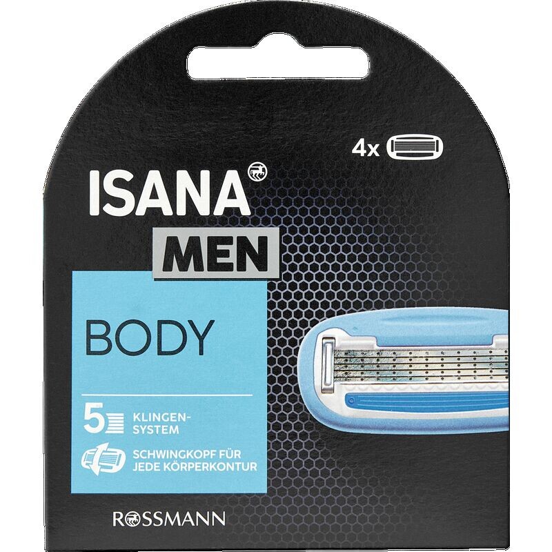 Лезвия для бритвы для тела ISANA, 4 шт.
Лезвия для бритвы для тела ISANA, 4 шт.
