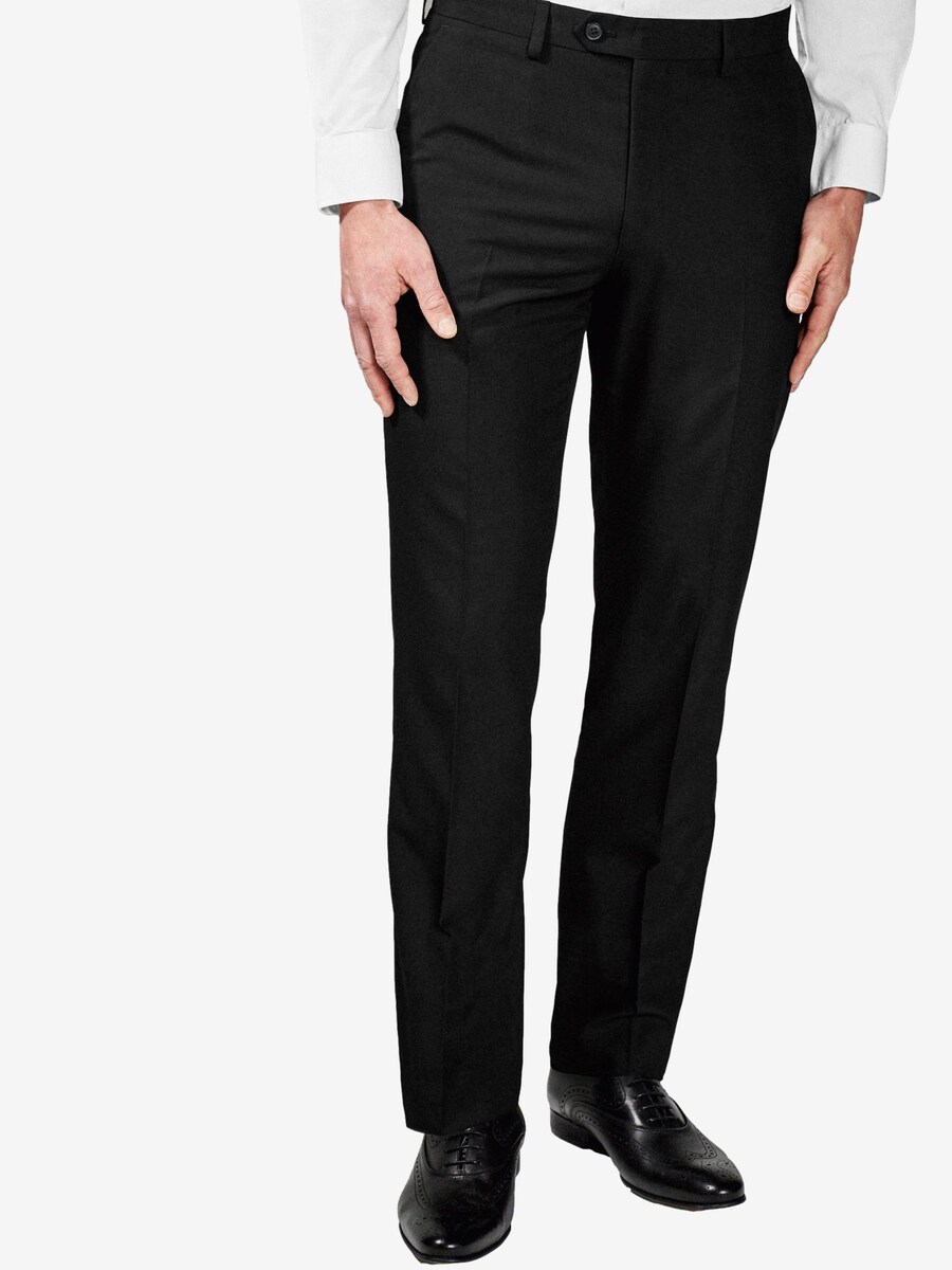 Узкие брюки со складками Next, черный 
Узкие брюки со складками Next, черный