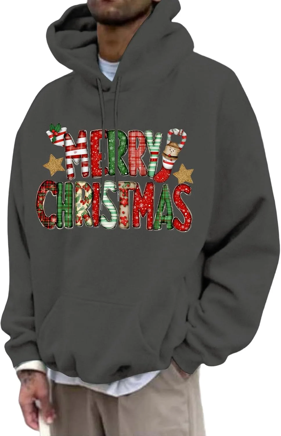 Толстовка с капюшоном для мужчин Merry Christmas, свободный крой
Толстовка с капюшоном для мужчин Merry Christmas, свободный крой