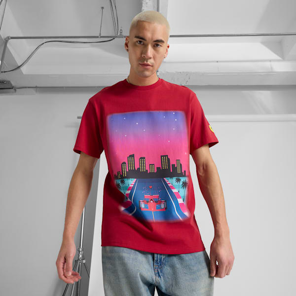 Мужская графическая футболка Scuderia Ferrari Miami Limited Edition Puma, красный
Мужская графическая футболка Scuderia Ferrari Miami Limited Edition Puma, красный