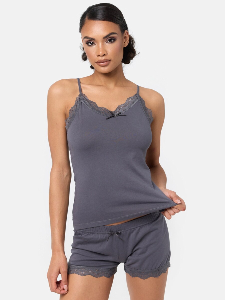 Короткий пижамный комплект Tazzio F908, антрацит
Короткий пижамный комплект Tazzio F908, антрацит