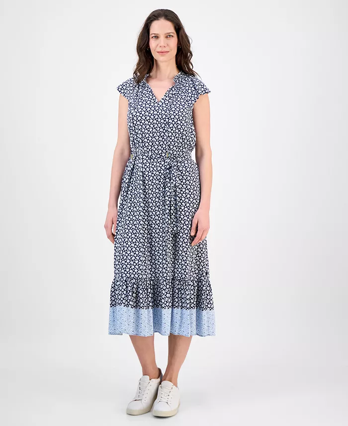 Женское платье миди с цветочным принтом и рукавами-крылышками Nautica Jeans, мультиколор
Женское платье миди с цветочным принтом и рукавами-крылышками Nautica Jeans, мультиколор