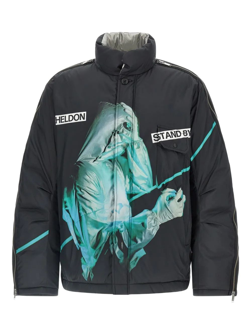 Стеганая куртка на молнии Undercover, черный
Стеганая куртка на молнии Undercover, черный