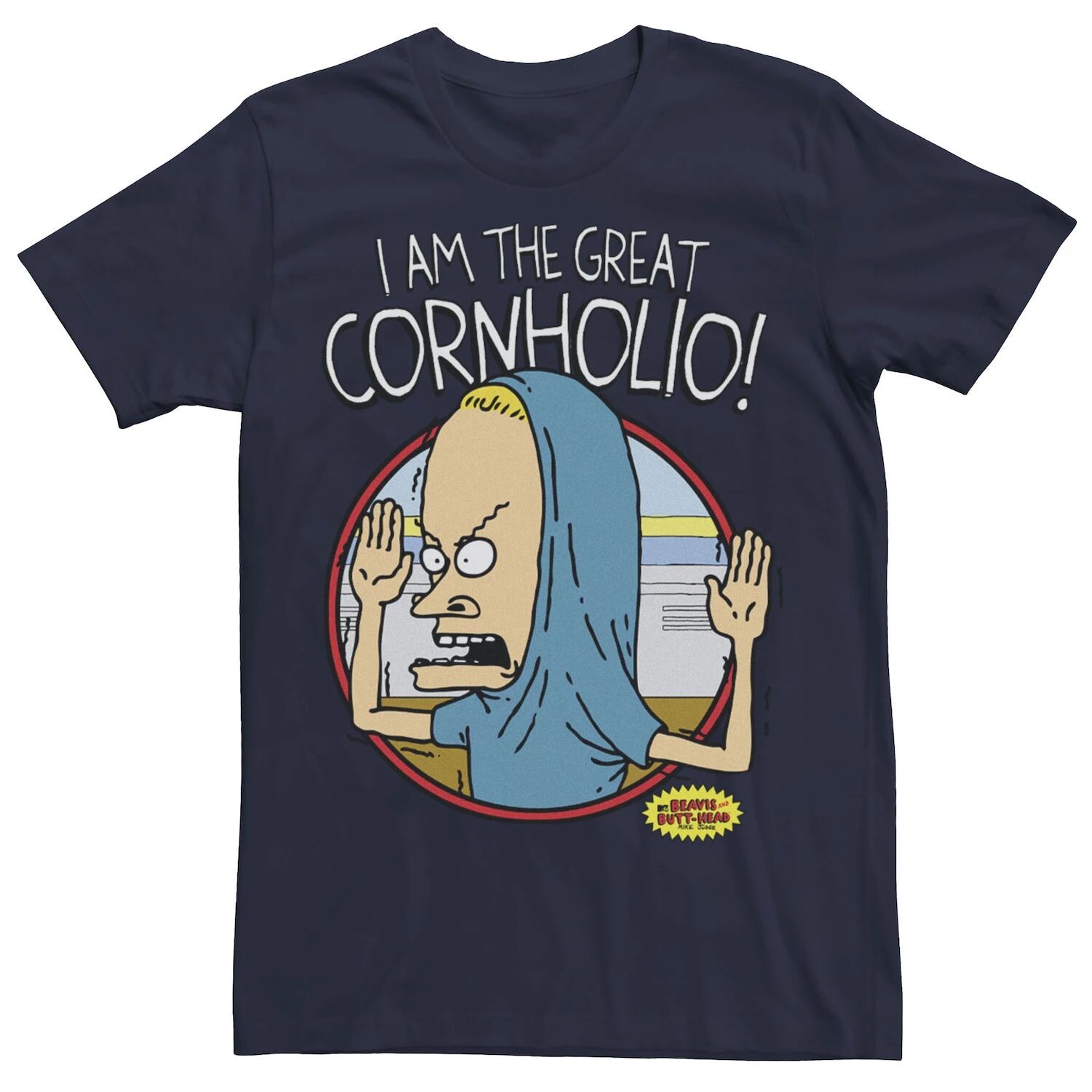 Мужская футболка с логотипом Beavis & Butthead Great Cornholio Licensed Character
Мужская футболка с логотипом Beavis & Butthead Great Cornholio Licensed Character