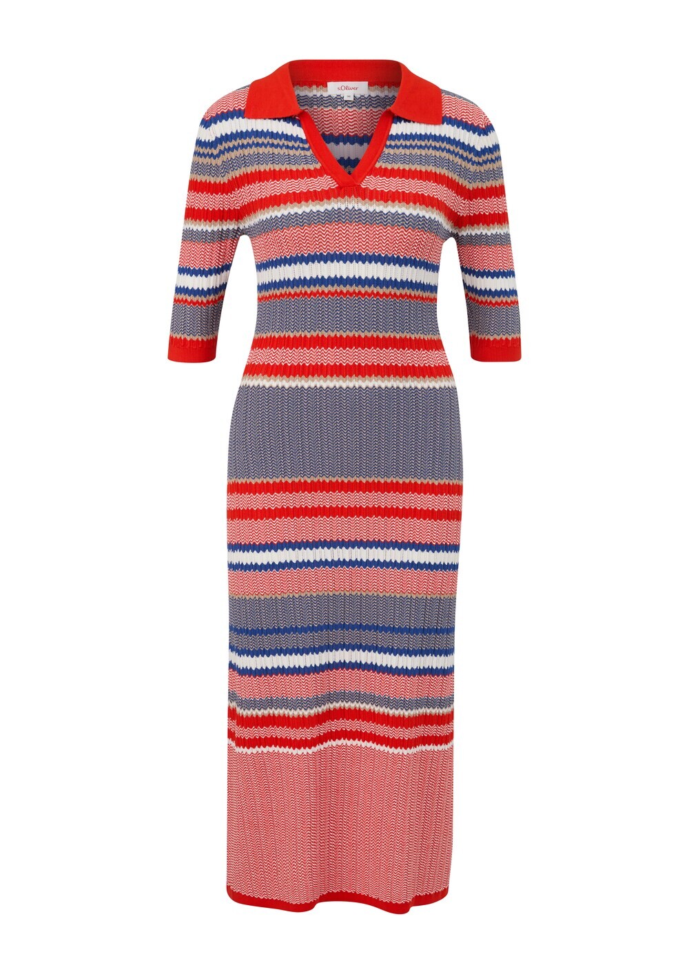 Вязанное платье S.Oliver, синий/красный/белый
Вязанное платье S.Oliver, синий/красный/белый