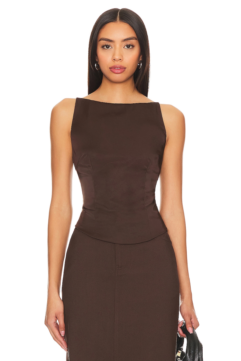 Топ с лодочкой на шее Bec + Bridge, cocoa
Топ с лодочкой на шее Bec + Bridge, cocoa