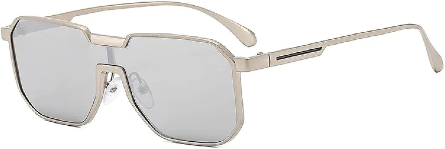 Ретро-солнцезащитные очки без оправы для женщин, модные, с цельными линзами, черные, с защитой от УФ-излучения UV400, для мужчин, роскошные, металлические VFDHN, Silver-silver
Ретро-солнцезащитные очки без оправы для женщин, модные, с цельными линзами, черные, с защитой от УФ-излучения UV400, для мужчин, роскошные, металлические VFDHN, Silver-silver