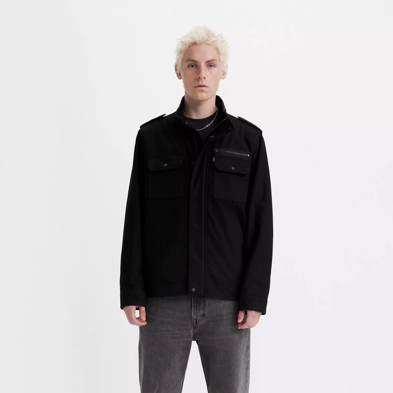 Хлопковая куртка в стиле милитари Levi's, черный
Хлопковая куртка в стиле милитари Levi's, черный